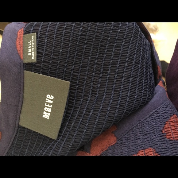 Maeve Anthropologie banet heart blue dress S - Picture 7 of 8